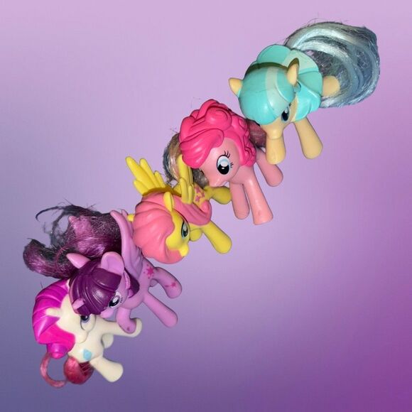 My Little Pony Lot of 5 Fluttershy Earth Pinkie Pie Rariety Twlight Sparkle A23 - Picture 2 of 14